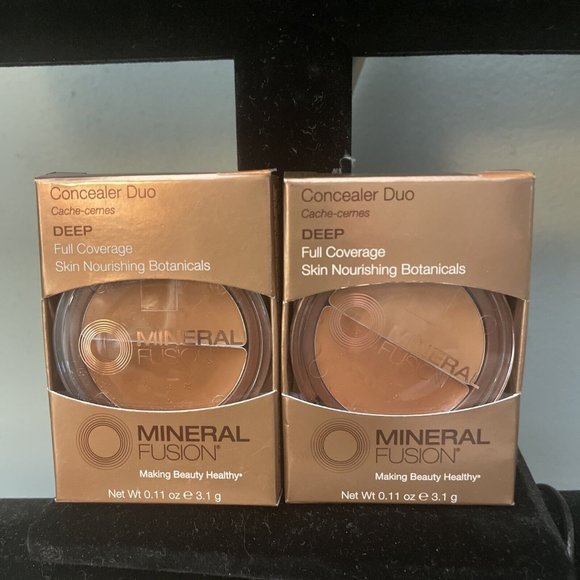 New, Lot of 2, Mineral Fusion Concealer Duo Deep Full Coverage .11 Oz - Picture 1 of 2